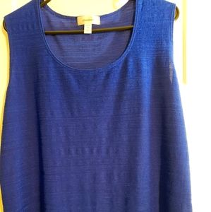 Dress Barn Royal Blue Tank Top - 1X